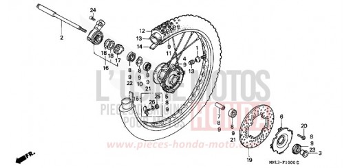 VORDERRAD XR600RR de 1994